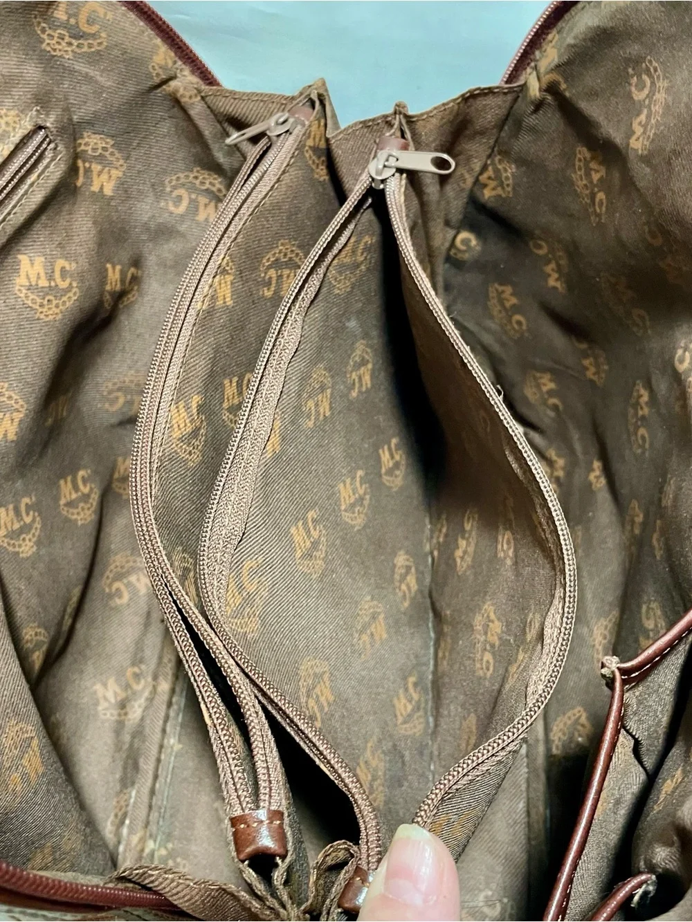 Marc Chantal (M.C.) Croc- Embossed 3 Way Bag ✨Vintage, Y2K✨